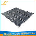 9 * 35W Sunpower flexibles tragbares Sonnenkollektor